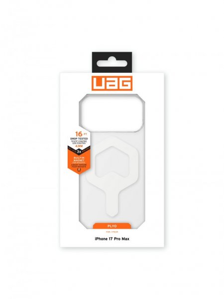 Urban Armor Gear (UAG) iPhone 17 Pro Max Deksel Plyo MagSafe Ice Hvit