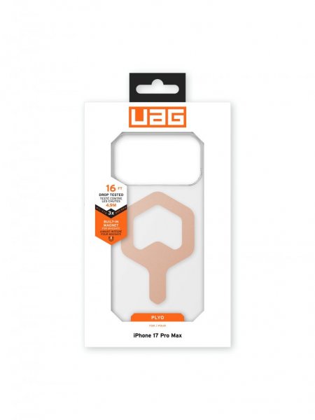 Urban Armor Gear (UAG) iPhone 17 Pro Max Deksel Plyo MagSafe Ice Rosegull
