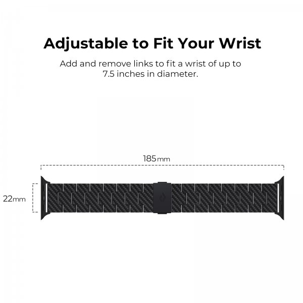 Pitaka Apple Watch Armbånd Carbon Fiber Watch Band Modern