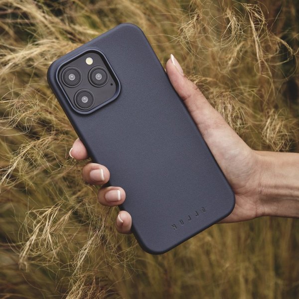 Mujjo iPhone 16 Pro Max Deksel Maiz Case Steel Blue