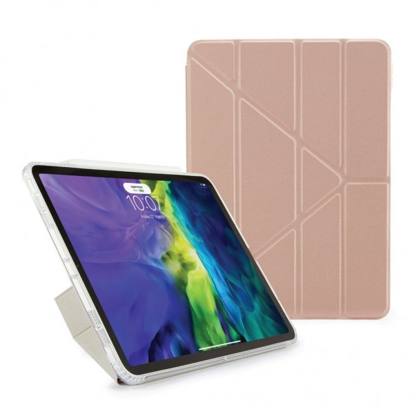 Pipetto iPad Air 10.9 (gen 4/5) Etui Metallic Origami Rosegull