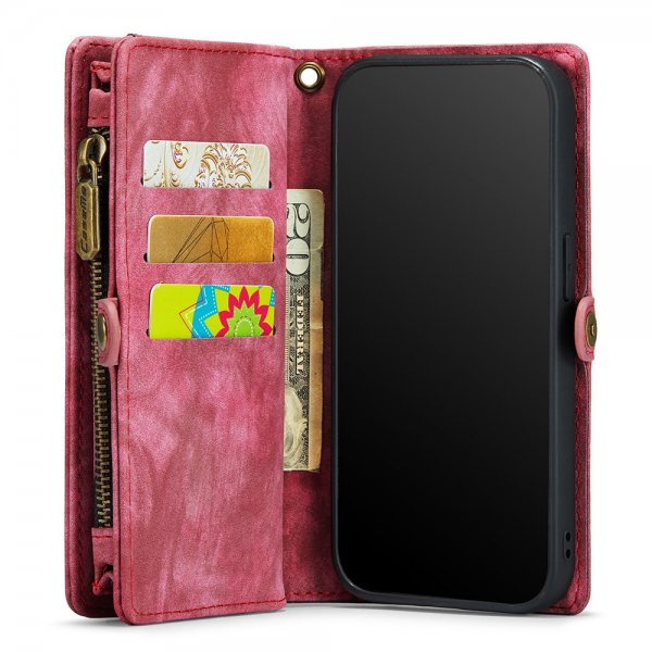 CaseMe iPhone 11 Etui 008 Series Avtakbart Deksel Rød