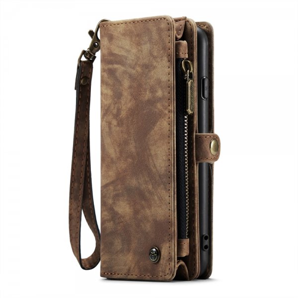 CaseMe iPhone 11 Etui 008 Series Avtakbart Deksel Brun