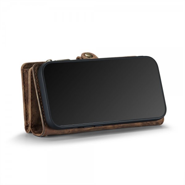 CaseMe iPhone 11 Etui 008 Series Avtakbart Deksel Brun