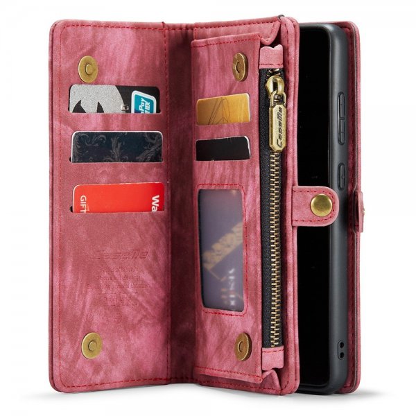 CaseMe Samsung Galaxy S21 Etui 008 Series Avtakbart Deksel Rød
