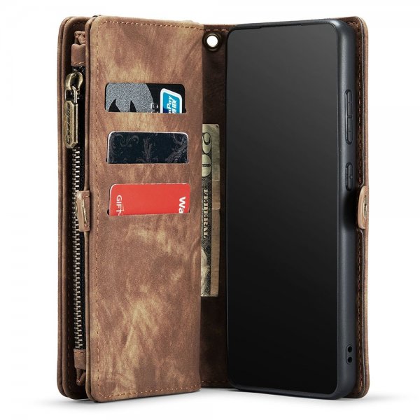 CaseMe Samsung Galaxy A52/A52s 5G Etui 008 Series Avtakbart Deksel Brun