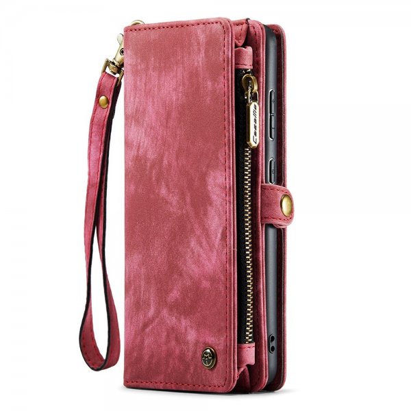 CaseMe Samsung Galaxy S21 FE Etui 008 Series Avtakbart Deksel Rød