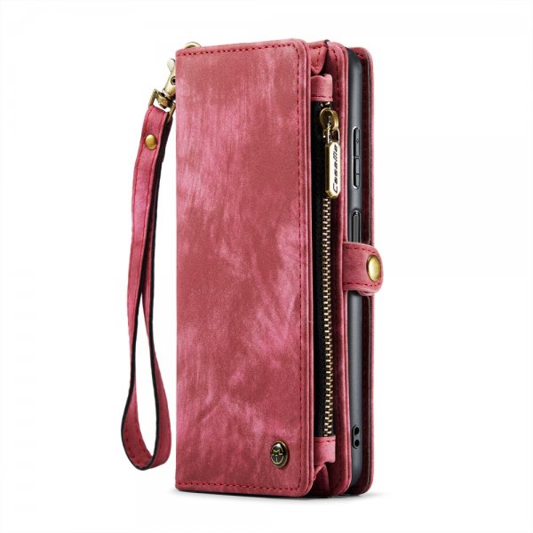 CaseMe Samsung Galaxy A12 Etui 008 Series Avtakbart Deksel Rød