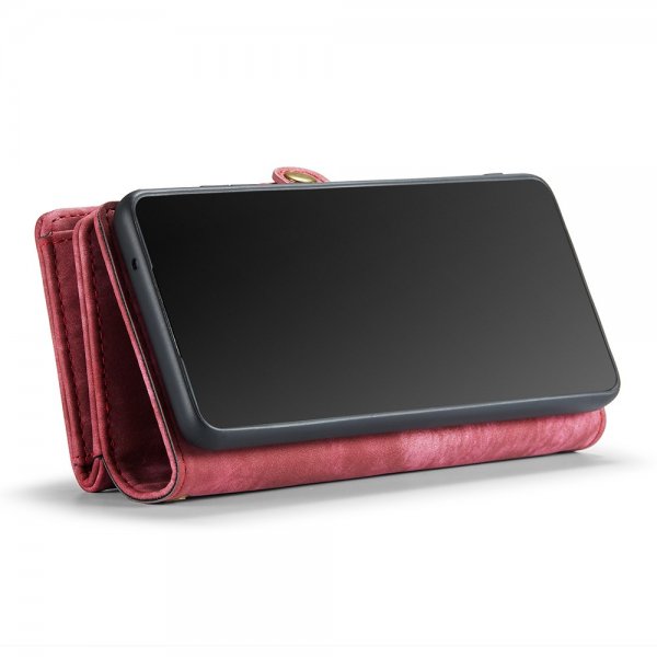 CaseMe Samsung Galaxy A12 Etui 008 Series Avtakbart Deksel Rød