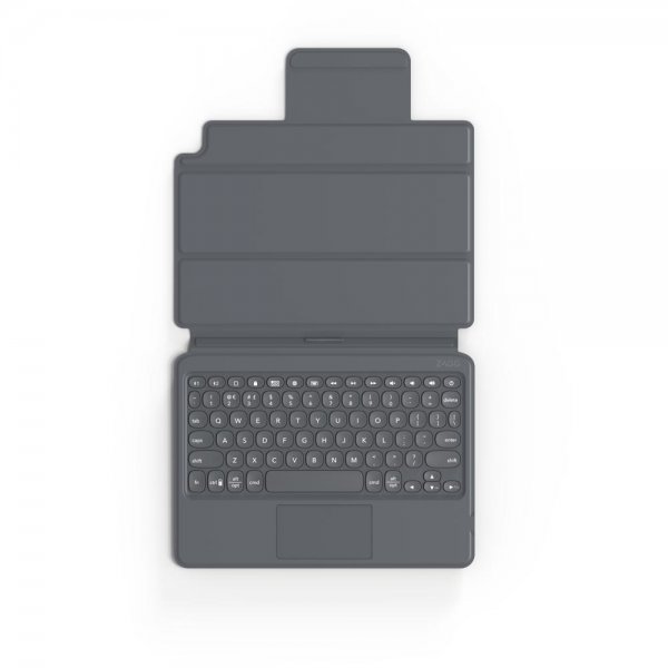 Zagg iPad 10.2 Etui med tastatur Pro Keys with Trackpad Nordic Svart Grå
