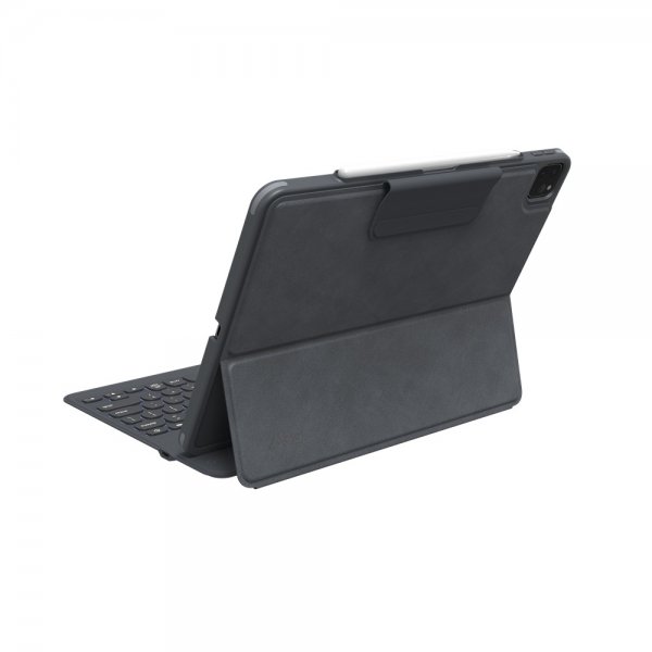 Zagg iPad Pro 12.9 (gen 4/5/6) Etui med tastatur Pro Keys Nordic Charcoal