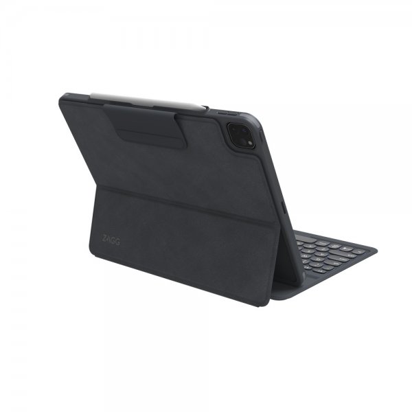 Zagg iPad Pro 12.9 (gen 4/5/6) Etui med tastatur Pro Keys Nordic Charcoal