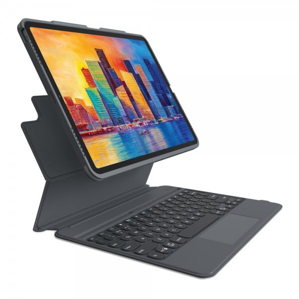 Zagg iPad Pro 12.9 Etui med tastatur Pro Keys Trackpad Nordic