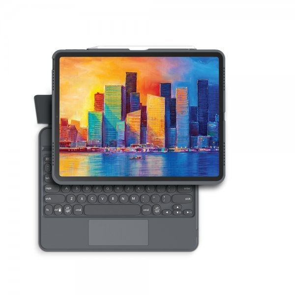 Zagg iPad Pro 12.9 Etui med tastatur Pro Keys Trackpad Nordic