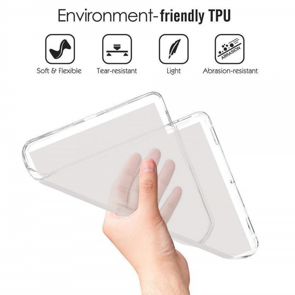 Samsung Galaxy Tab A 10.1 2019 T510 T515 Deksel Myk Plast Transparent