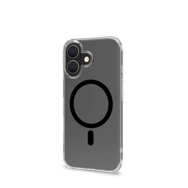 Celly iPhone 16 Deksel GELSKINMAG Klar Svart