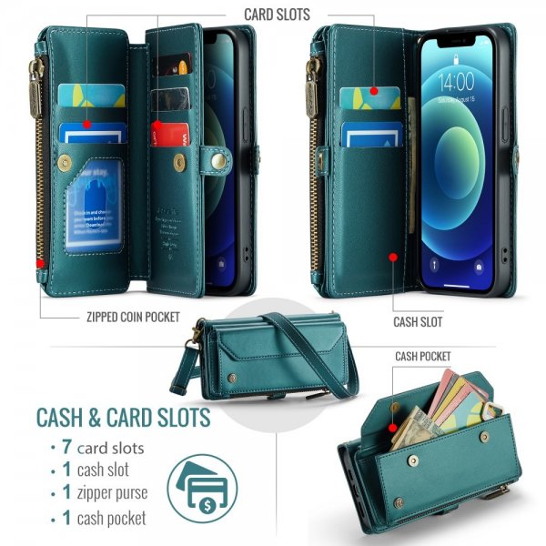CaseMe iPhone 12/iPhone 12 Pro Etui C36 Series Grønn