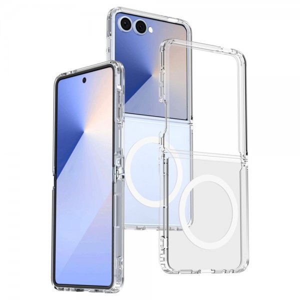 Nordic Covers Samsung Galaxy Z Flip 7 Deksel Feather Series MagSafe Transparent