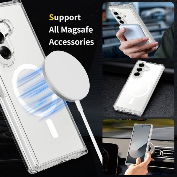 Nordic Covers Samsung Galaxy Z Fold 7 Deksel Feather Series MagSafe Transparent