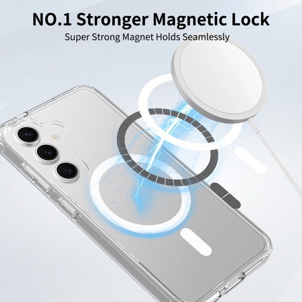 Nordic Covers Samsung Galaxy S24/Galaxy S25 Deksel Feather Series MagSafe Transparent