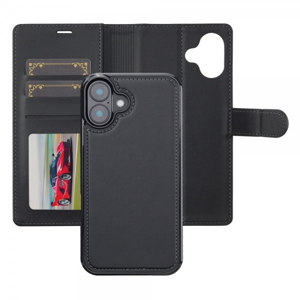 Nordic Covers iPhone 17 Etui med avtakbart MagSafe-deksel Raven Black