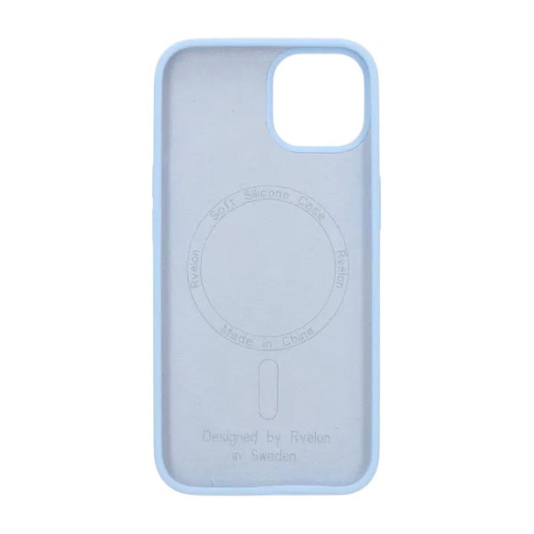 Rvelon iPhone 13/iPhone 14 Deksel Silikon MagSafe Blå