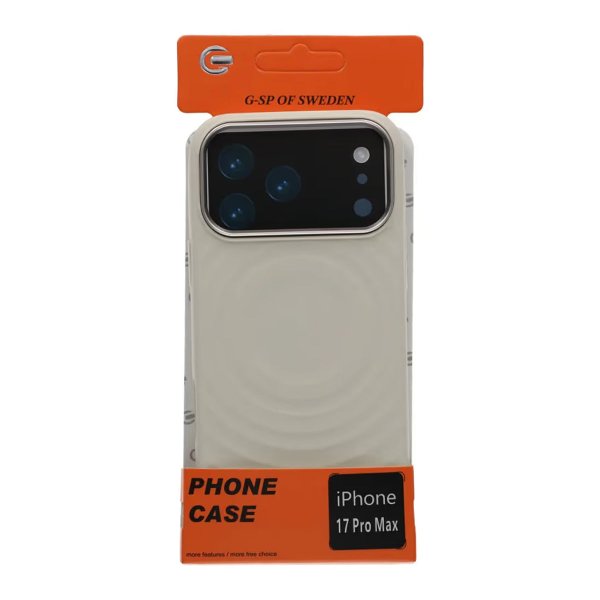 iPhone 17 Pro Max Deksel Silikon MagSafe Beige