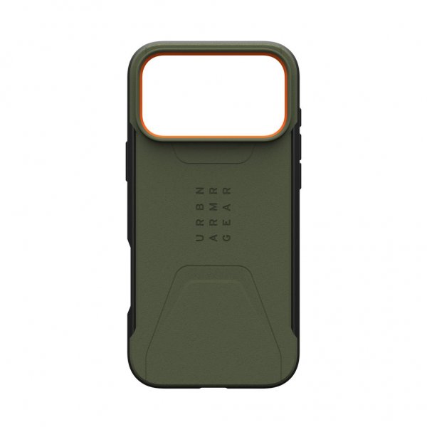 Urban Armor Gear (UAG) iPhone 17 Pro Max Deksel Civilian MagSafe Olive/Orange