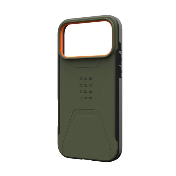Urban Armor Gear (UAG) iPhone 17 Pro Max Deksel Civilian MagSafe Olive/Orange