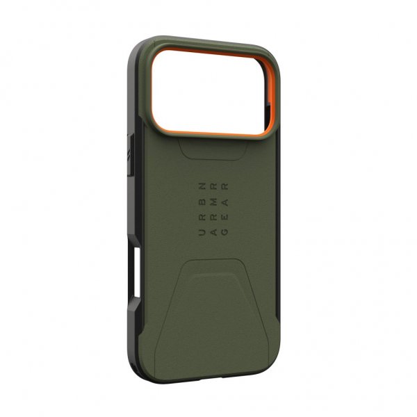 Urban Armor Gear (UAG) iPhone 17 Pro Max Deksel Civilian MagSafe Olive/Orange