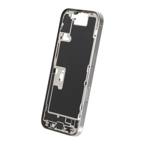Midtramme med smådeler til iPhone 16 Pro - hvit titan OEM