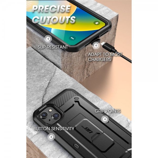 Supcase iPhone 13/iPhone 14 Deksel UB Pro Svart