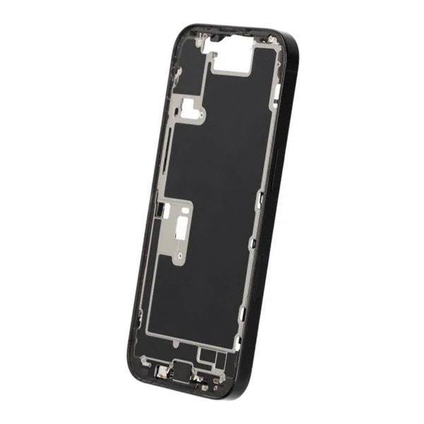 Midtramme med smådeler til iPhone 16 Pro - Svart Titan OEM