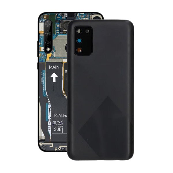 Samsung Galaxy A02s Baksideglass - Svart