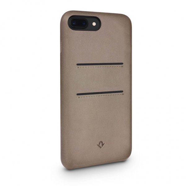 Twelve South iPhone 7 Plus/iPhone 8 Plus Deksel Relaxed Leather Kortfack Marsala