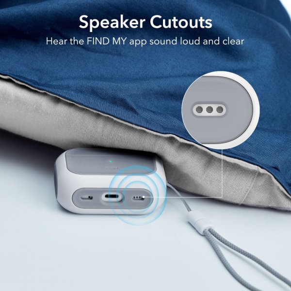 ESR AirPods Pro/AirPods Pro 2 Deksel Orbit Hybrid HaloLock Hvit