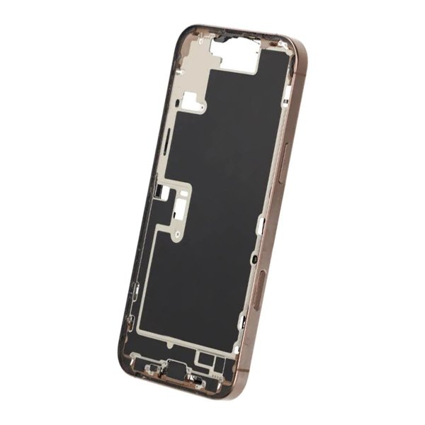 Midtramme med smådeler for iPhone 16 Pro Max - sandfarget titan OEM