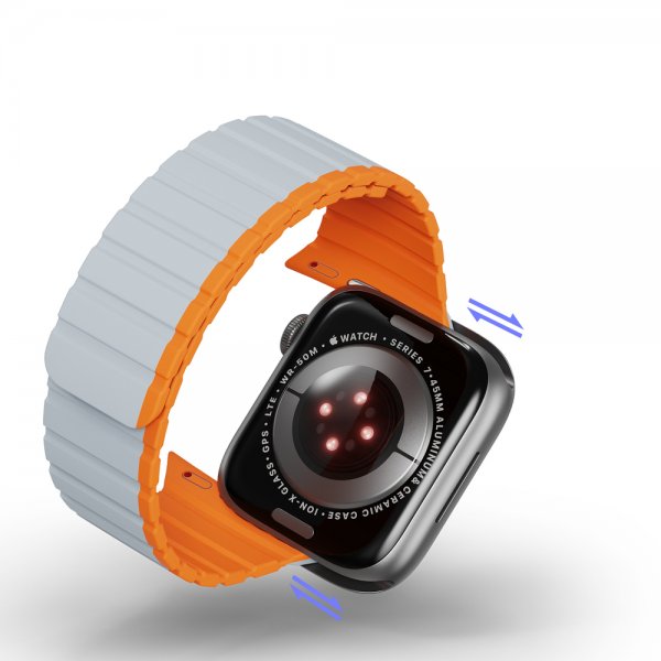 Dux Ducis Apple Watch 38/40/41/42mm Armbånd LD Series Grå Oransje