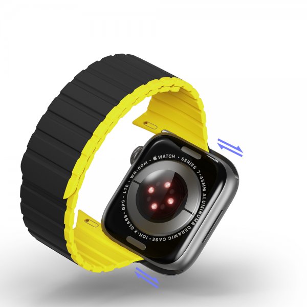 Dux Ducis Apple Watch 38/40/41/42mm Armbånd LD Series Svart Gul
