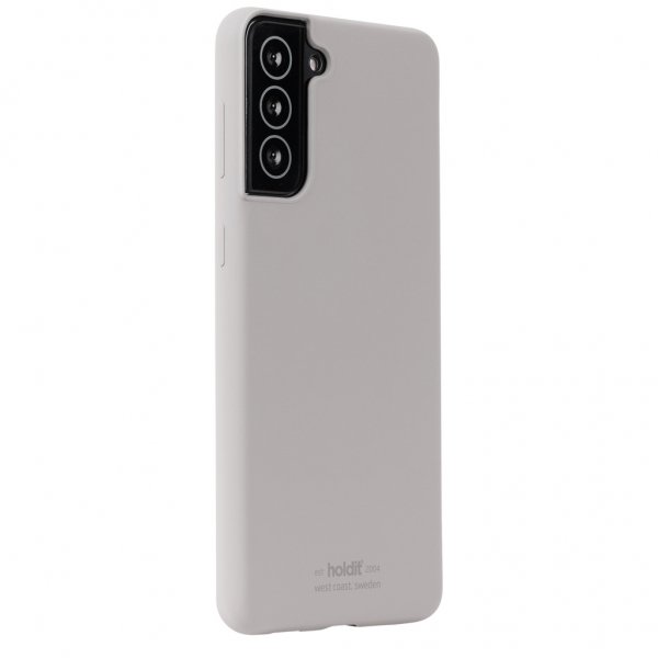 holdit Samsung Galaxy S21 Plus Deksel Silikon Taupe