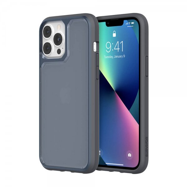 Survivor iPhone 13 Pro Max Deksel Strong Graphite Blue