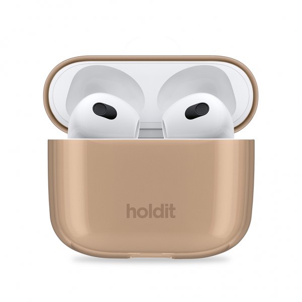 holdit AirPods 3 Deksel Seethru Dark Brown