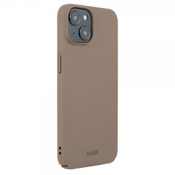 holdit iPhone 15 Deksel Slim Case Mocha Brown