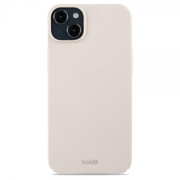 holdit iPhone 15 Plus Deksel Slim Case Light Beige
