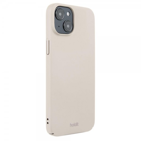 holdit iPhone 15 Plus Deksel Slim Case Light Beige