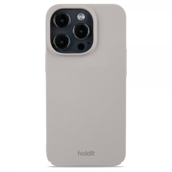 holdit iPhone 15 Pro Deksel Slim Case Taupe