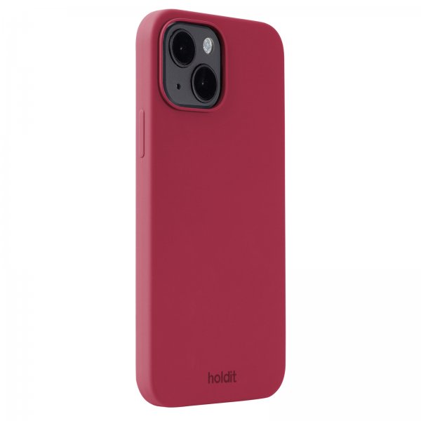 holdit iPhone 15 Deksel Silikon Red Velvet