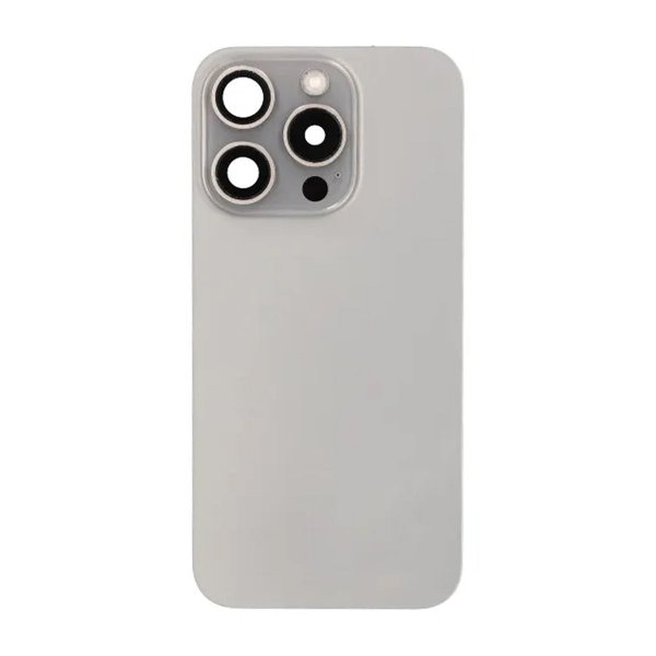 iPhone 15 Pro Bakside Glass Komplett OEM - Naturlig Titan