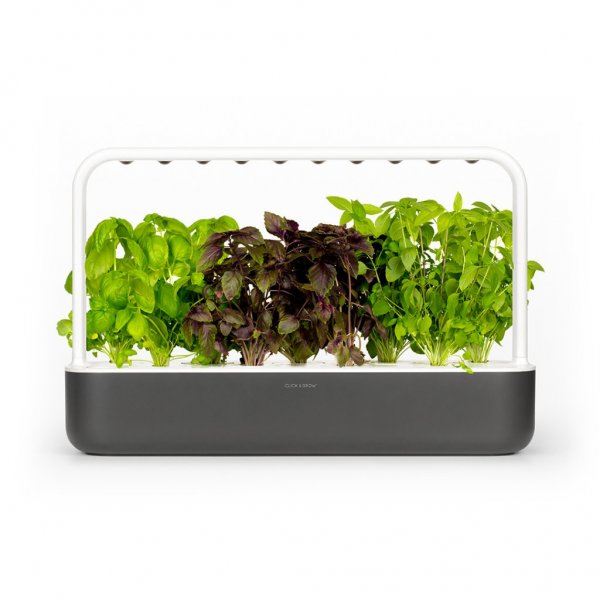 Click and Grow Smart Garden 9 Startsett - Mørk Grå