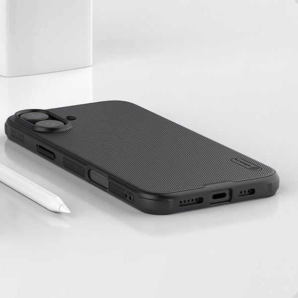 Nillkin iPhone 16 Deksel Super Frosted Shield Pro Svart